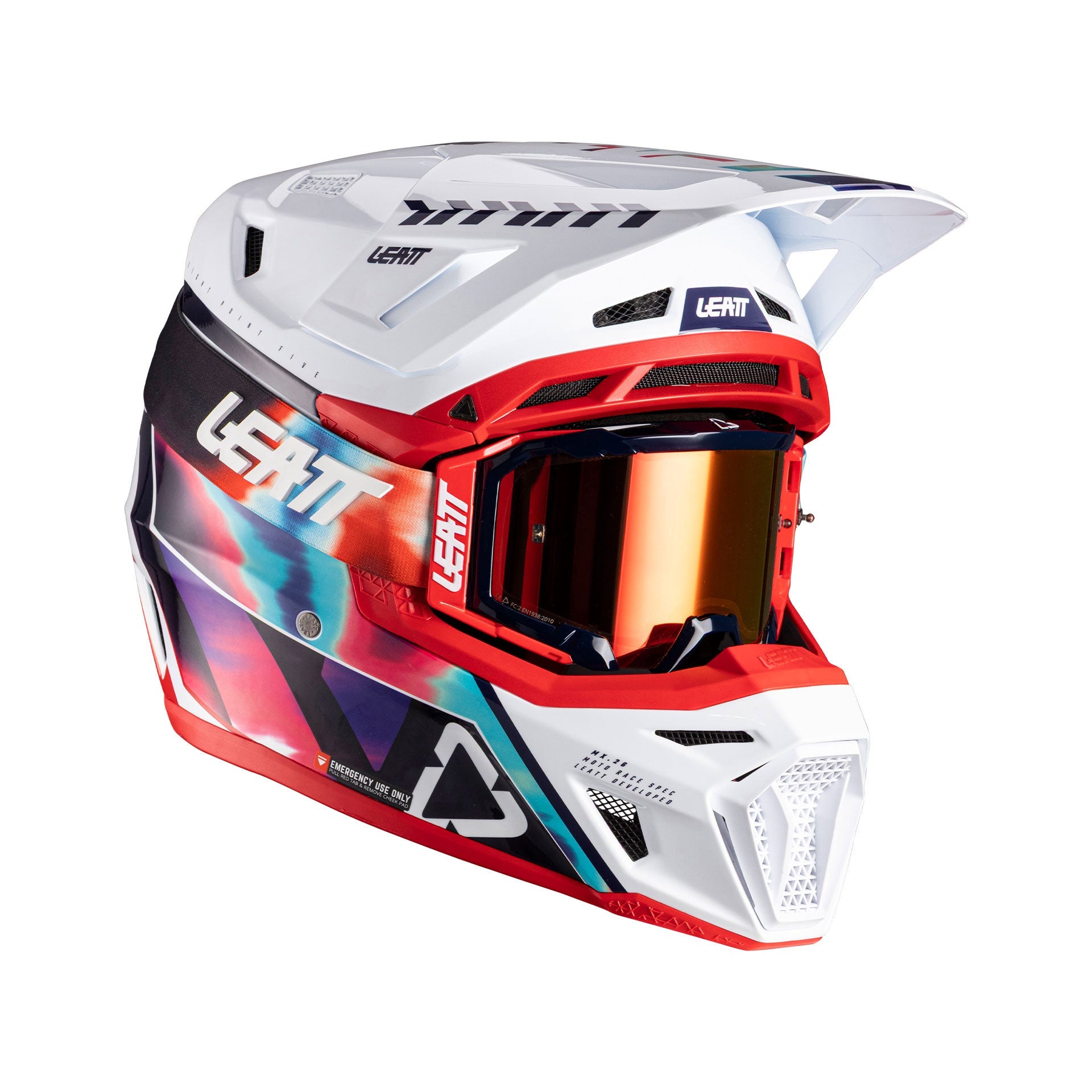 Casco Kit Moto 8.5 con Gafas Velocity 5.5