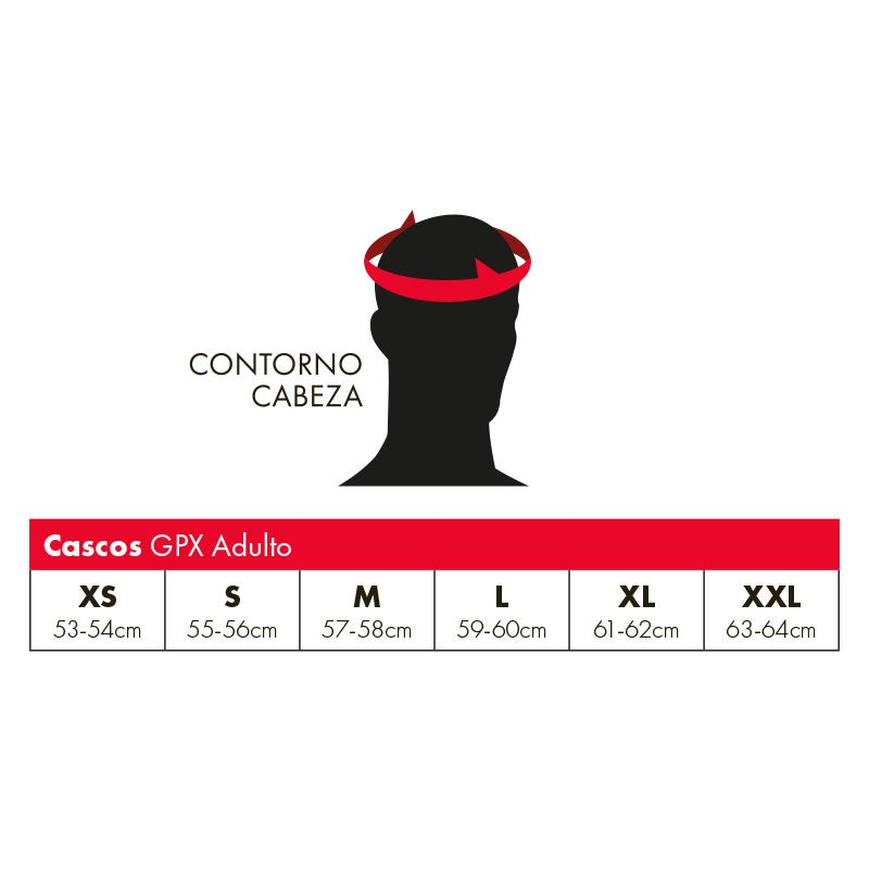 Casco Moto GPX 5.5 V20