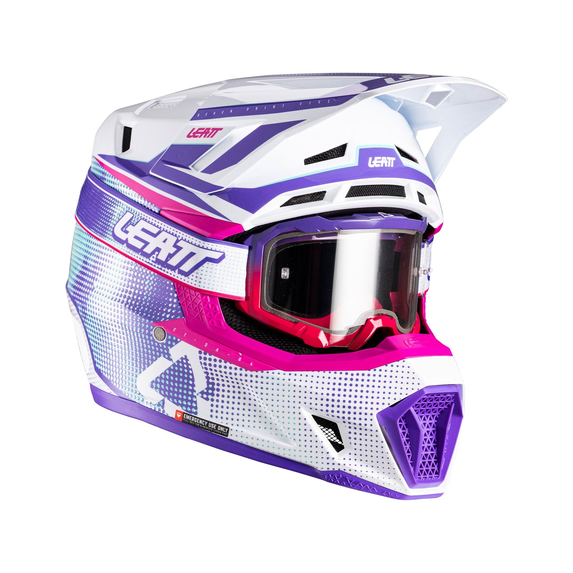 Casco Kit Moto 7.5 con Gafas Velocity 4.5