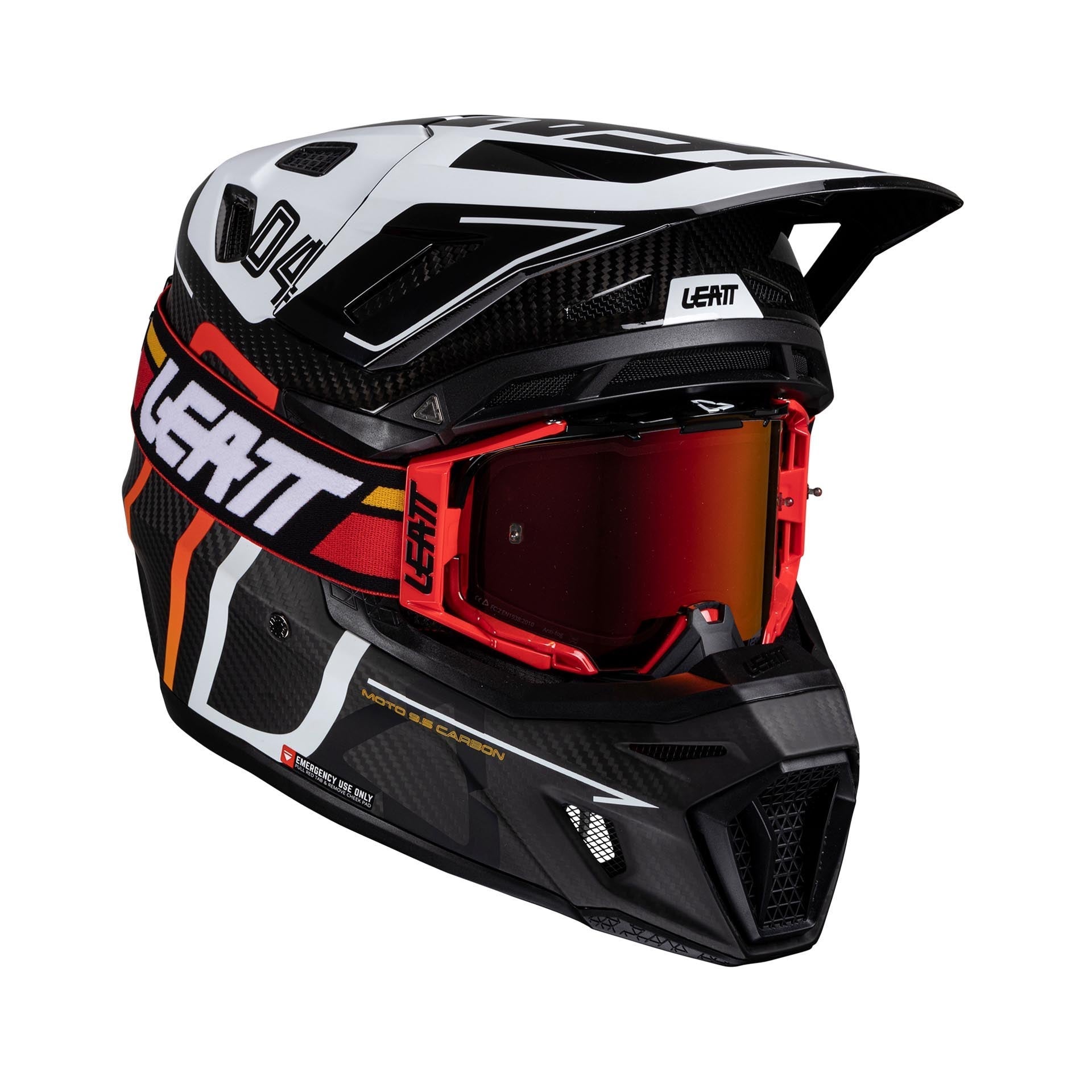 Casco Kit Moto 9.5 Carbon con Gafas Velocity 6.5 IRIZ